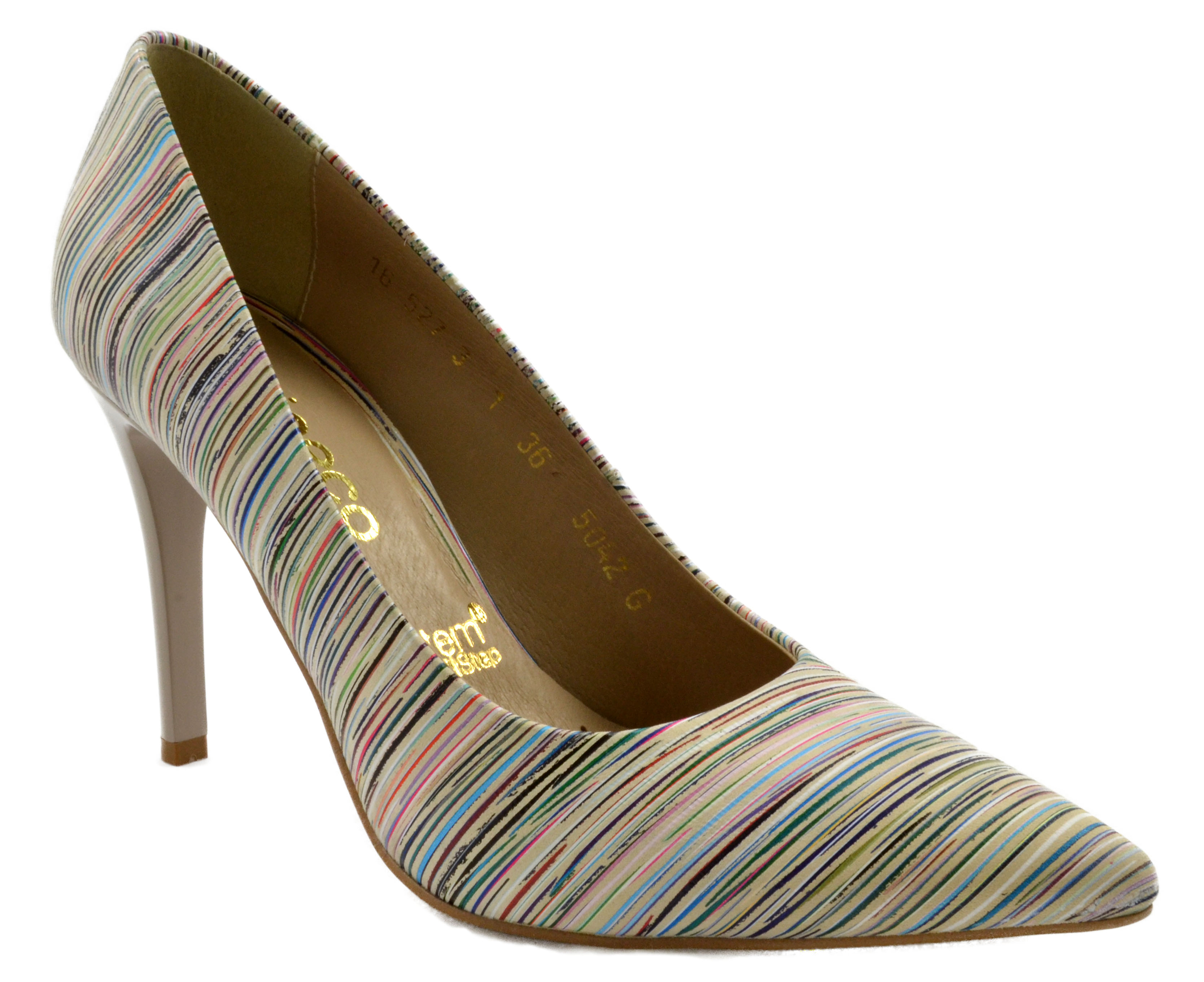 Arka Dámské kožené barevné lodičky