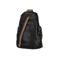 TopMode Koženkový batoh/kabelka 3V1 (černá)