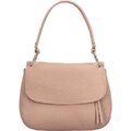 Delami Vera Pelle Stylová dámská kožená kabelka na rameno Phelixa, starorůžová