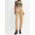 bonprix Kalhoty Paper Bag Béžová