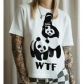 Bittersweet Paris WTF Panda cotton T-shirt - White