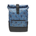 Tapple Černo-modrý dámský rolovací batoh s květinami Bellinda