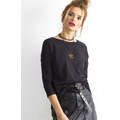 BASIC Černé dámské tričko -black Černá