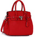 LS fashion LS dámská kabelka ala birkin 140 červená