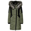ONLY Zimní kabát 'ONLNEW LINETTE' olivová / černá