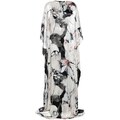 Roberto Cavalli marble-pattern kaftan - White