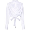 Viktor & Rolf cropped wrap shirt - White