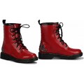 Dámské červené kotníkové boty Punk 113
