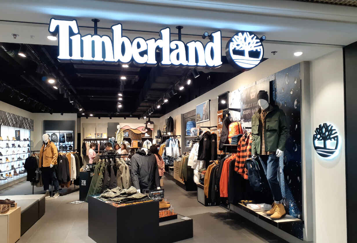 obchod s módou timberland
