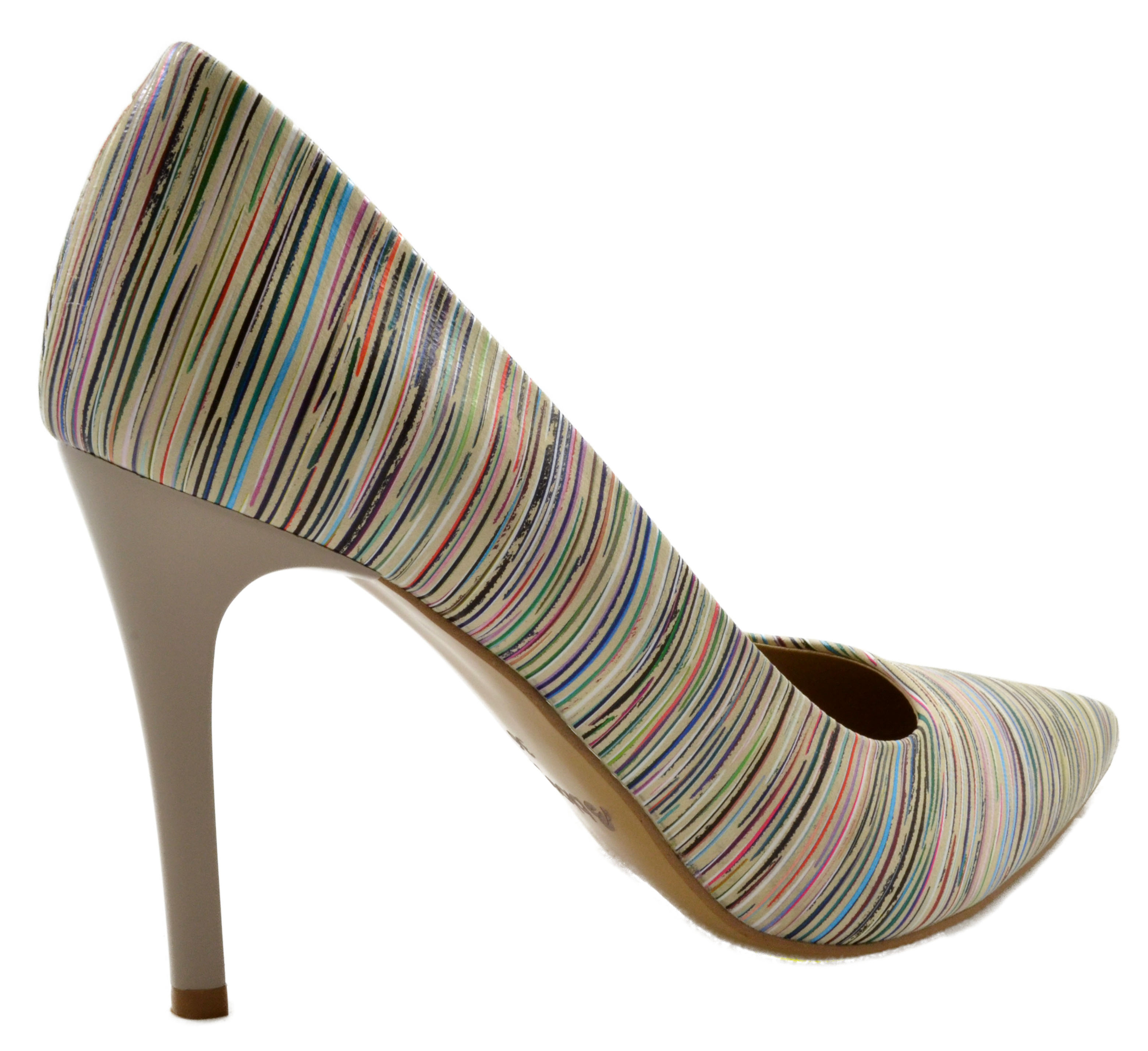 Arka Dámské kožené barevné lodičky