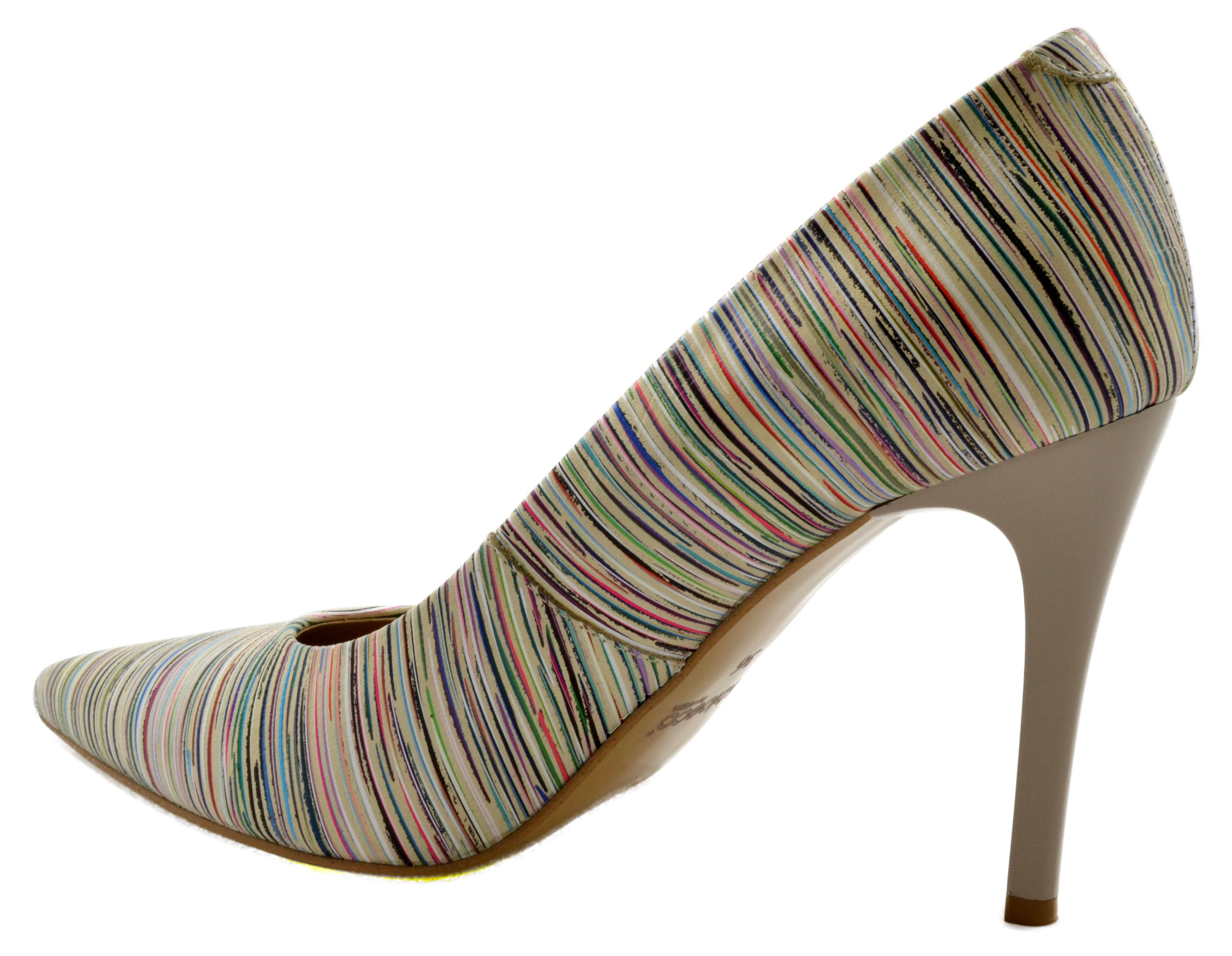 Arka Dámské kožené barevné lodičky