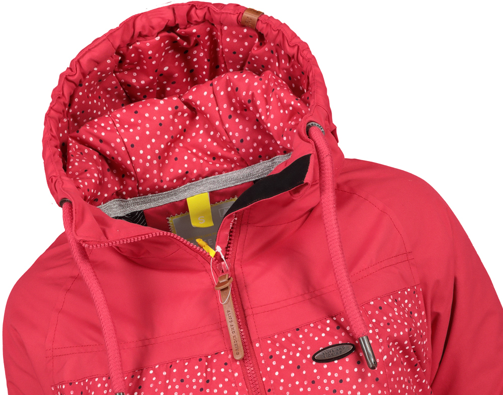 Bunda dámská Alife and Kickin BLACK MAMBA B fuchsia dots ...