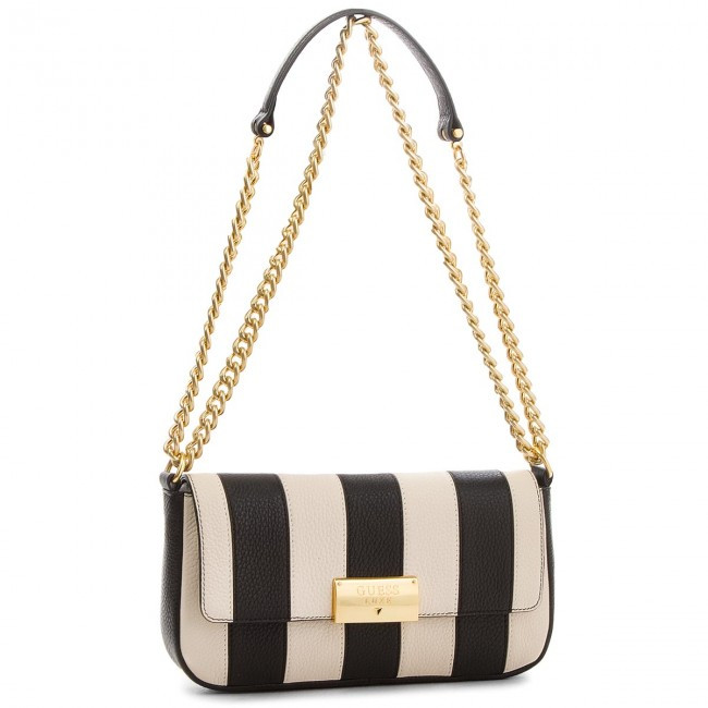 GUESS kabelka černá a bílá LUXE