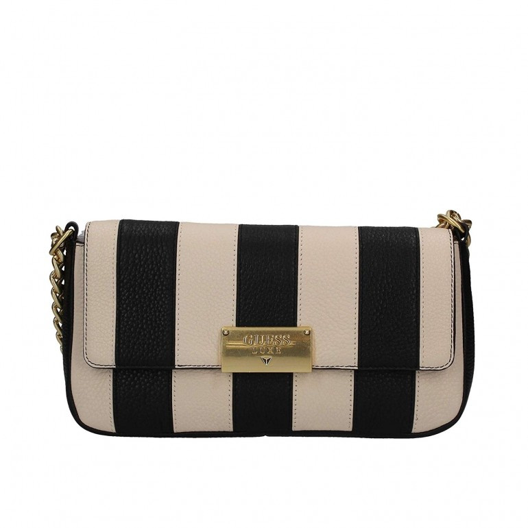 GUESS kabelka černá a bílá LUXE