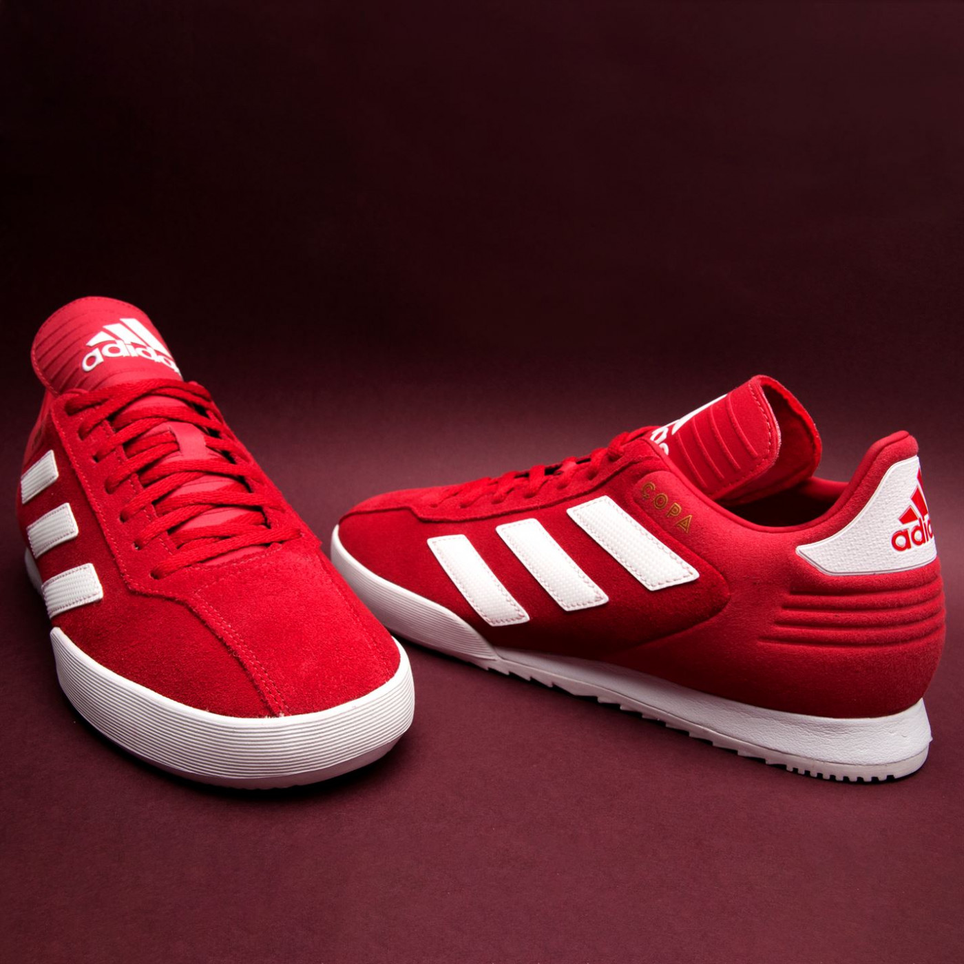 Adidas Copa Super Suede Mens Trainers Red/White - GLAMI.cz
