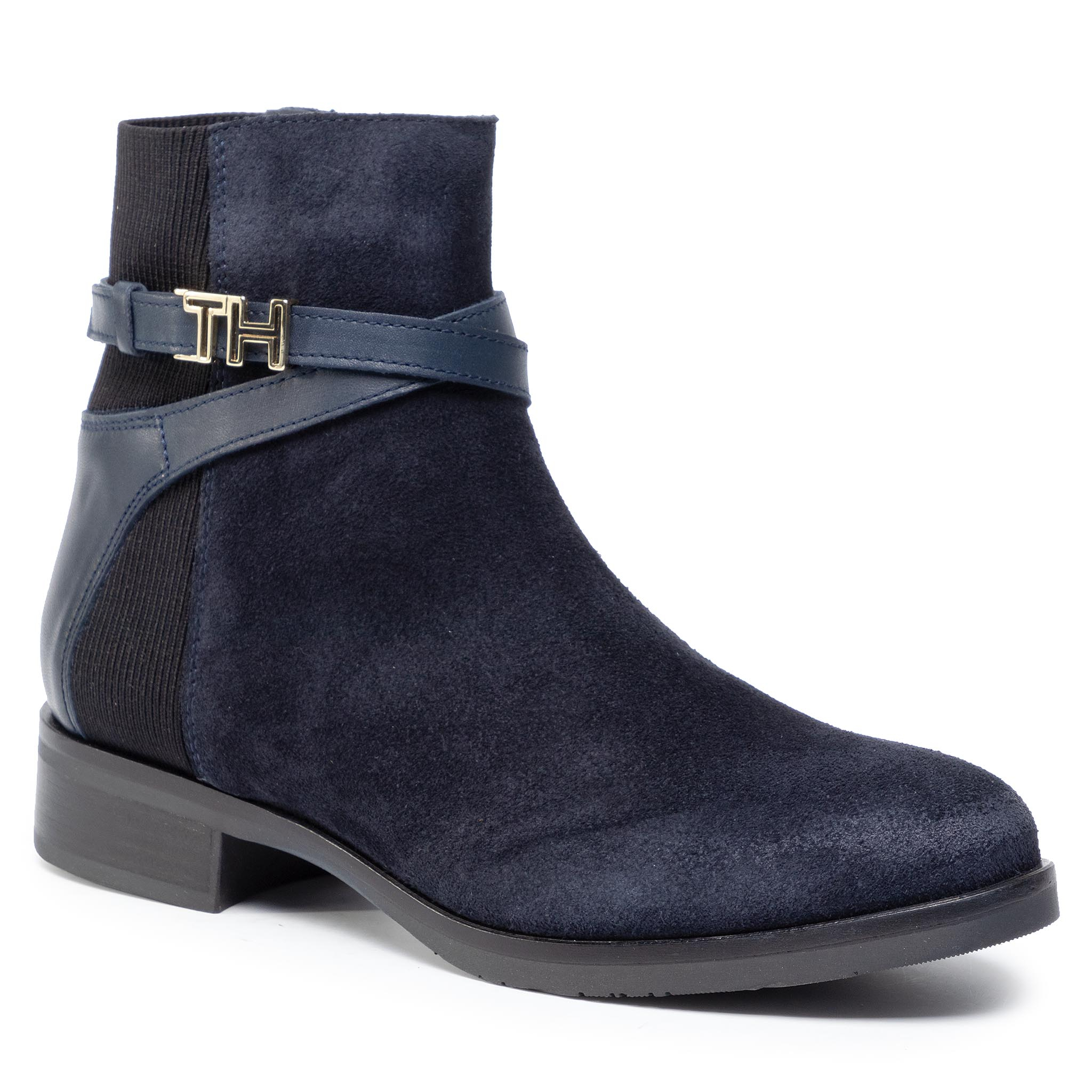 tommy hilfiger th hardware flat bootie