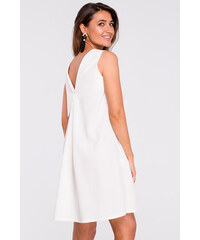 nike cream ribbed bodycon mini swoosh dress