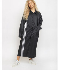 adidas originals tlrd three stripe duster coat in black