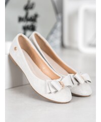 Bílé, jarní dámské boty s mašlí | 10 kousků - GLAMI.cz