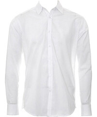 Bílá svatební košile na manžetové knoflíčky ANREDE ANREDE 4930-39/194 -  GLAMI.cz