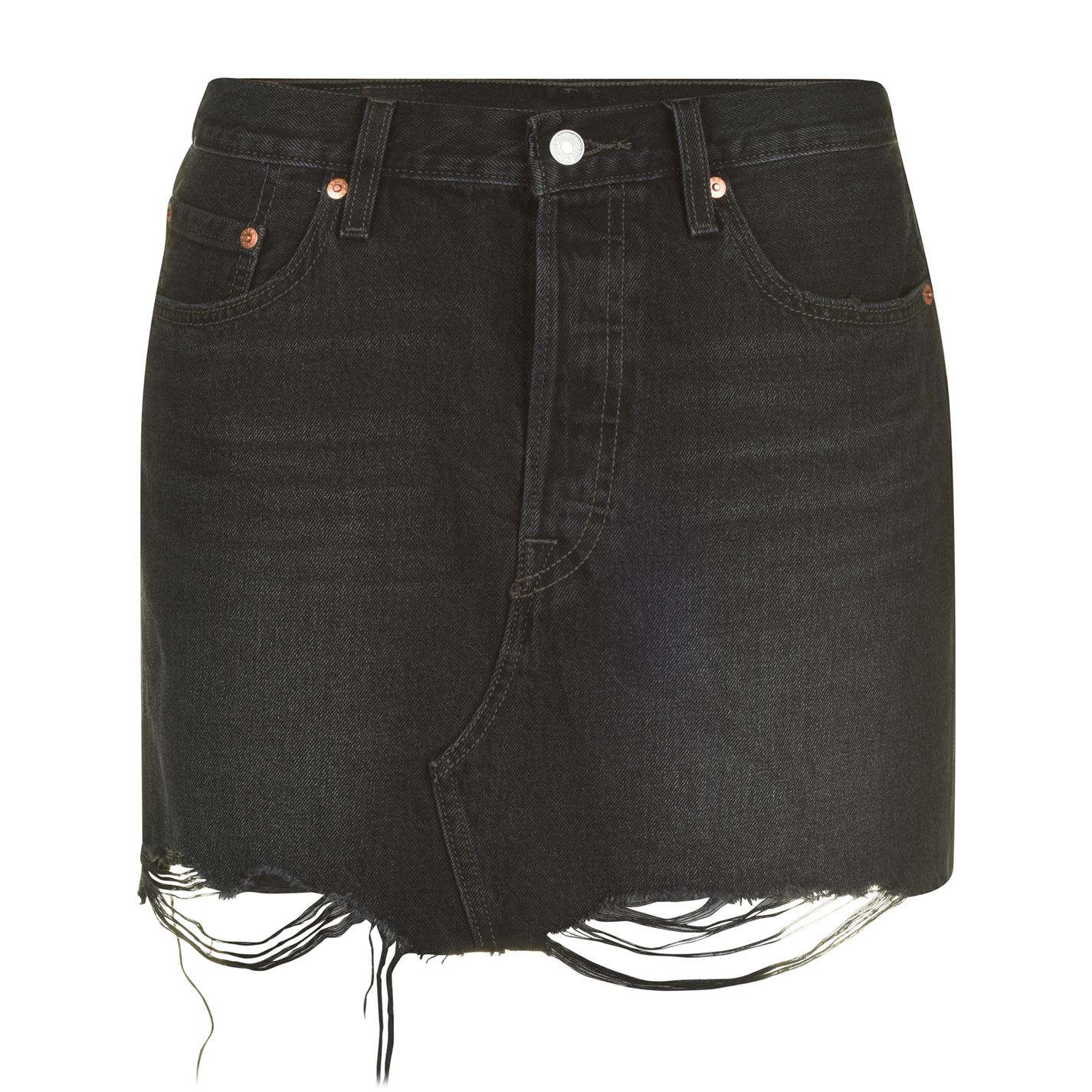 Levis Deconstructed Skirt Ill Fated Black 593846 - GLAMI.cz