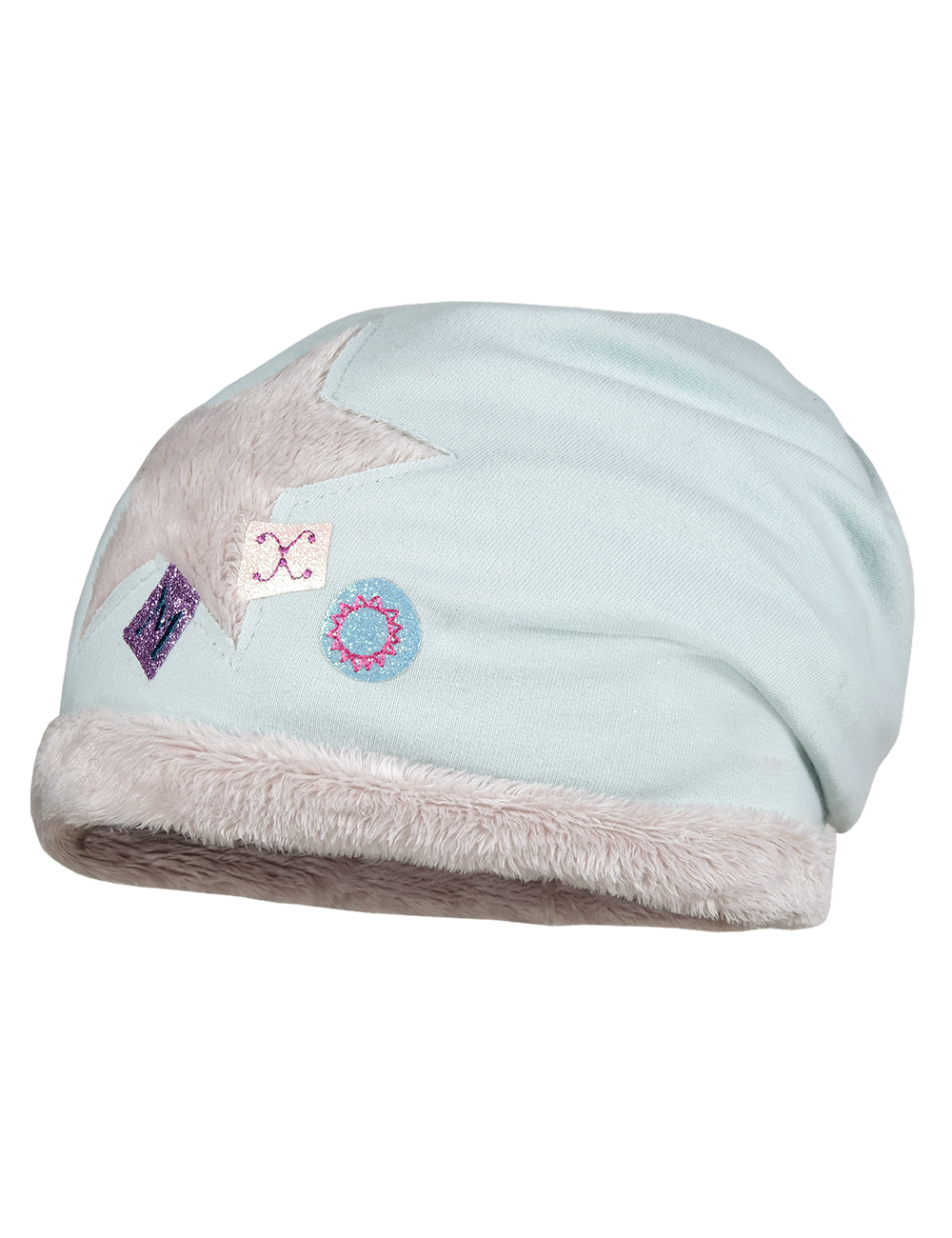 Maximo Dívčí zimní čepice Hvězda zelená