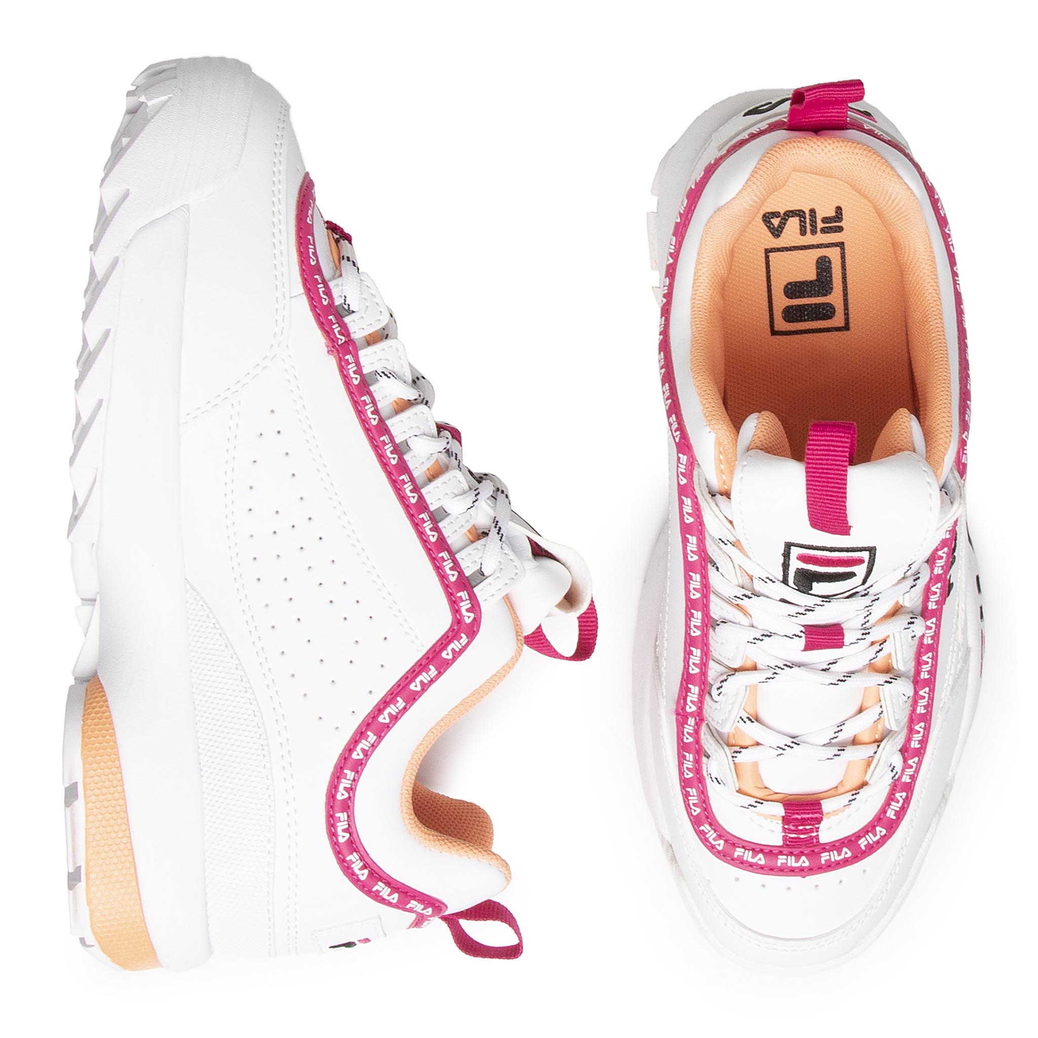 clear fila shoes