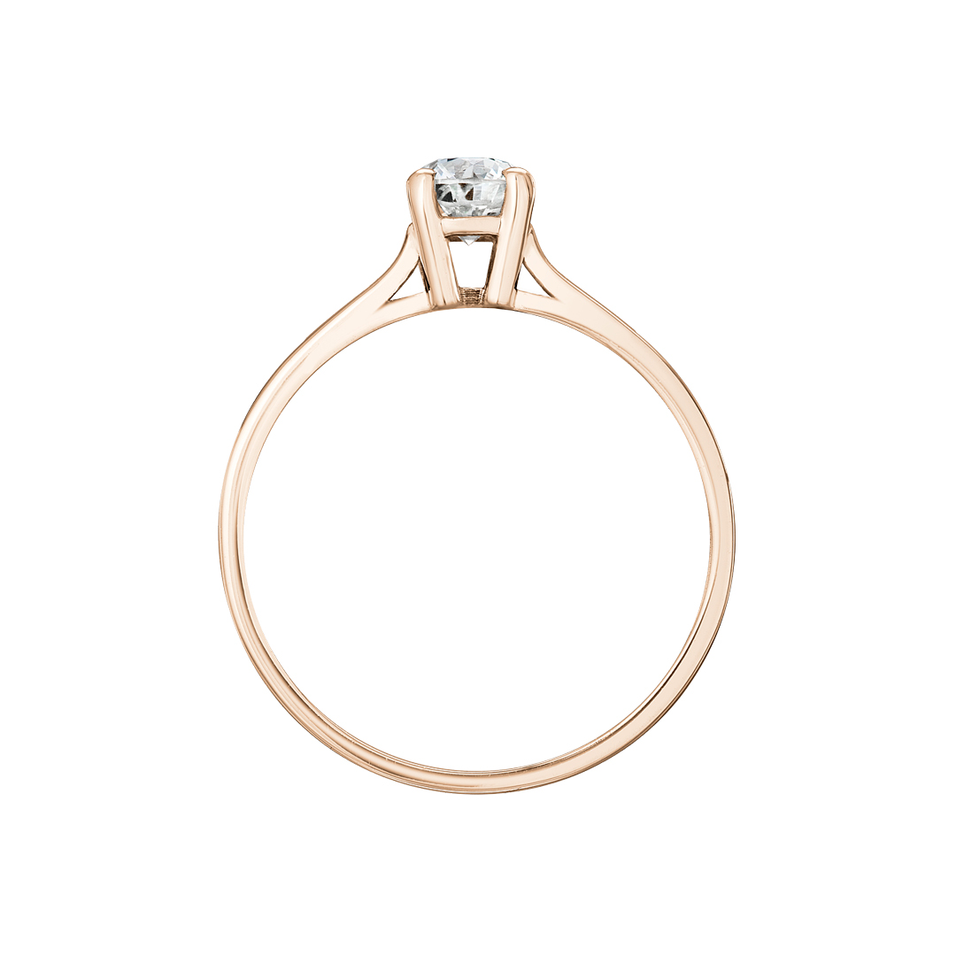 Tiami Prsten z růžového zlata s diamantem Grace (0,23 ct)
