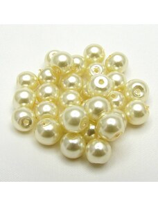Voskované perly, 6mm (30ks/bal)