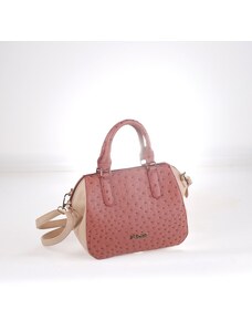Elegantní kabelka s odepínatelným ramínkem Kbas na zip růžová 328602RP