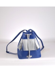 Dámský batoh s třásněmi Kbas modrý