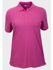 Dovoz Anglie Dámské tmavě růžové polo tričko s límečkem A1879