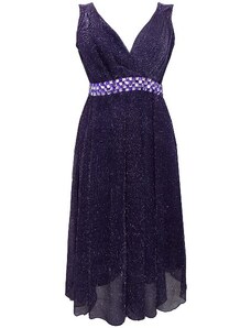 Dovoz Anglie Plesové společenské fialové šaty