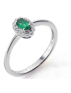 GEMS DIAMONDS Prsten s diamanty a smaragdem Briline 3861084-0-53-96