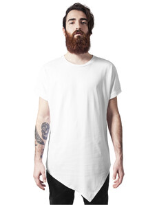 UC Men Asymetrické dlouhé tričko bílé