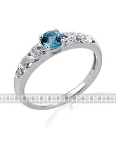 GEMS DIAMONDS Prsten s diamanty a topazem Briline 3860311-0-55-93