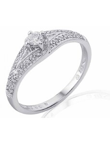 GEMS DIAMONDS Zásnubní prsten s diamantem, bílé zlato brilianty Briline 3861841-0-56-99