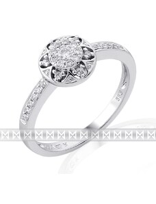 GEMS DIAMONDS Zásnubní prsten s diamantem, bílé zlato brilianty Briline 3861655-0-52-99