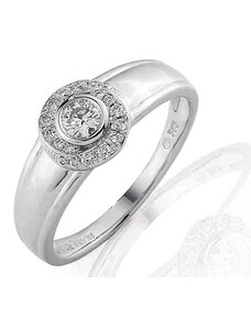 GEMS DIAMONDS Zásnubní prsten s diamantem, bílé zlato brilianty Briline 3860865-0-57-99