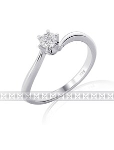 GEMS DIAMONDS Zásnubní prsten s diamantem, bílé zlato brilianty Briline 3860201-0-53-99