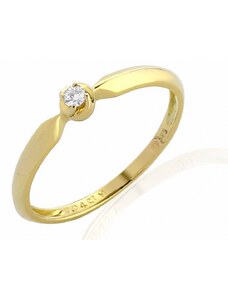 GEMS DIAMONDS Zásnubní prsten s diamantem, žluté zlato brilianty Briline 3811819-0-57-99