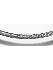 Německo Stříbrný pletený náhrdelník Briline 45-48cm - ag05804