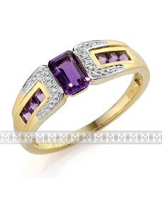 GEMS DIAMONDS Diamantový prsten s ametystem Briline 3811725-5-56-95