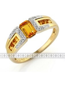 Diamantový prsten s citrínem Briline 3811729-5-54-80