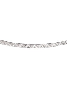 Německo Stříbrný plochý náhrdelník Briline - ag569