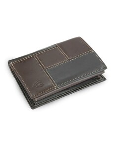 Černohnědá pánská kožená peněženka Hector