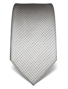 Vincenzo Boretti Stříbrná manažerská kravata s prošitím V. Boretti 21991