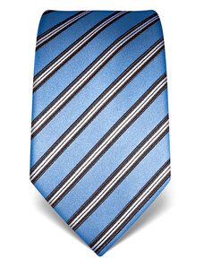 Pruhovaná kravata Vincenzo Boretti 21998 - světle modrá