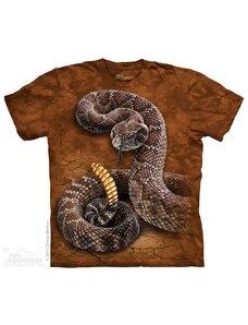 Pánské batikované triko The Mountain - Rattlesnake - hnědé