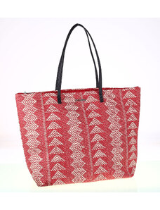 Dámská taška z PP Kbas s etno vzory červená